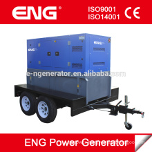 2 wheels trailer diesel generator, 30KW portable genset